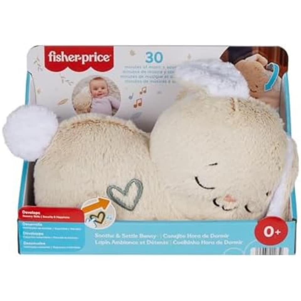 image 1 of Fisher Price Soothe And Settle Bunny Plush Sound Machine