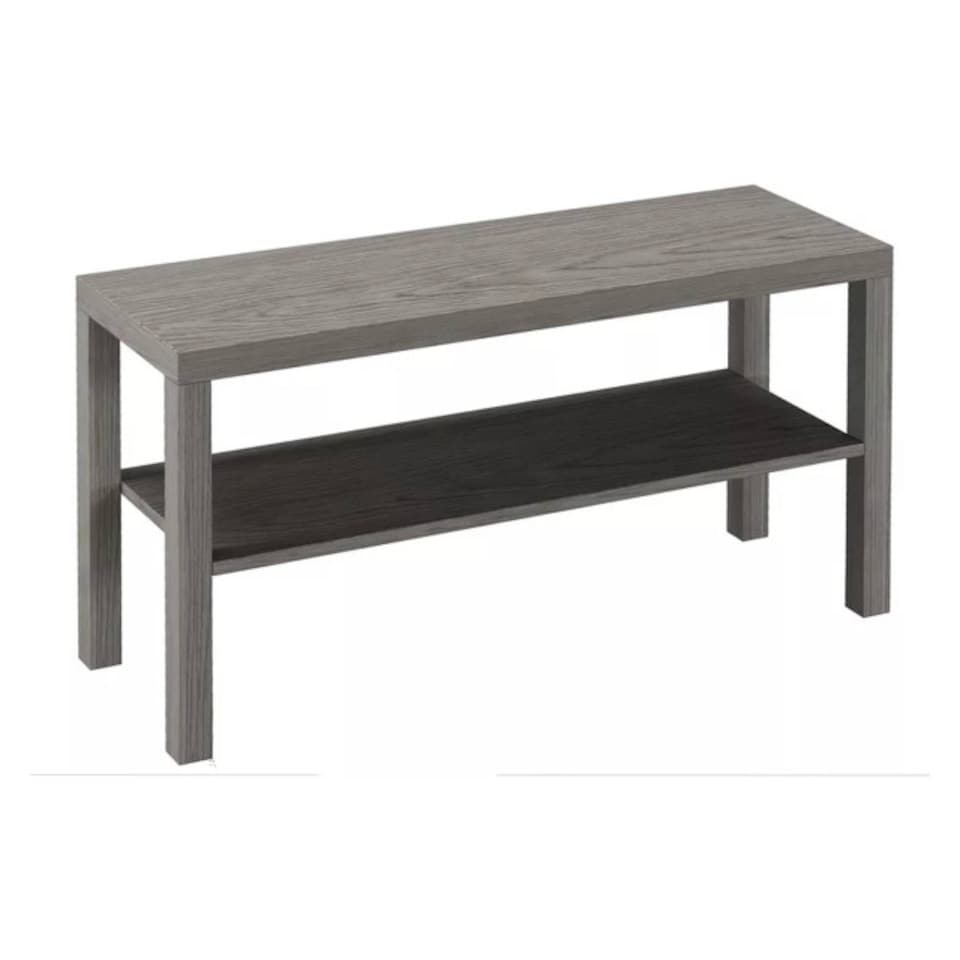 image 1 of URBNLIVING 2 Tier TV Bench Entertainment Media Stand 90cm | Multi | Cedar Grey | 1