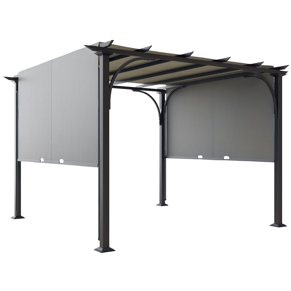 image 1 of Outsunny Outdoor Pergola Garden Sun Shade Patio Canopy Shelter