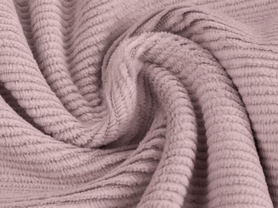 Pink Cotton Textured Stretch Knit Fabric for Dressmaking, 150cm / 59" Wide - per metre