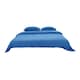 image 1 of Living and Home 3Pcs Bedding Solid Duvet Cover with 2 Pillowcase Set,Blue | Blue | King