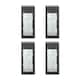 image 1 of ValueLights Set of 4 Multi-Function Wall/Fence Solar Lights | Black