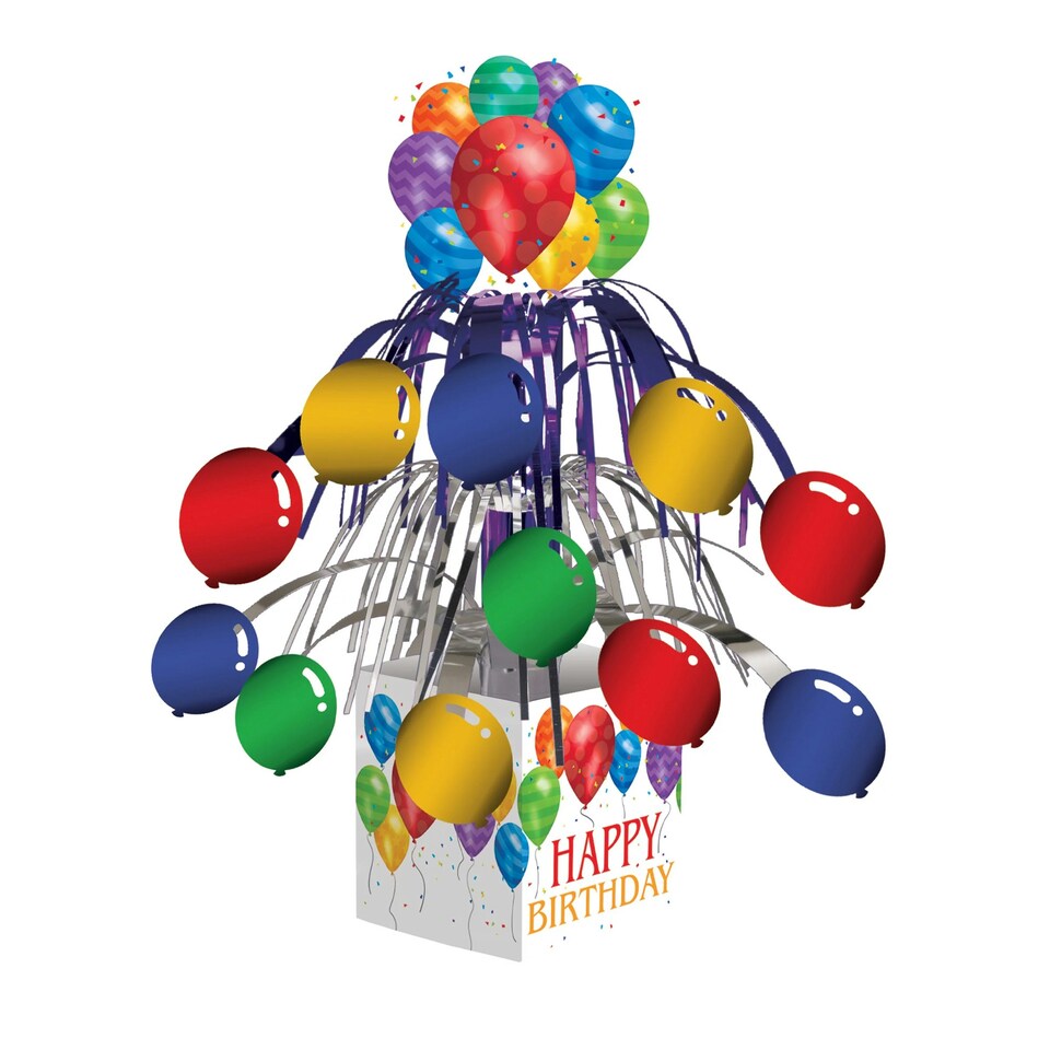 Creative Party Balloon Happy Birthday Party Centrepiece - Multicoloured - One Size