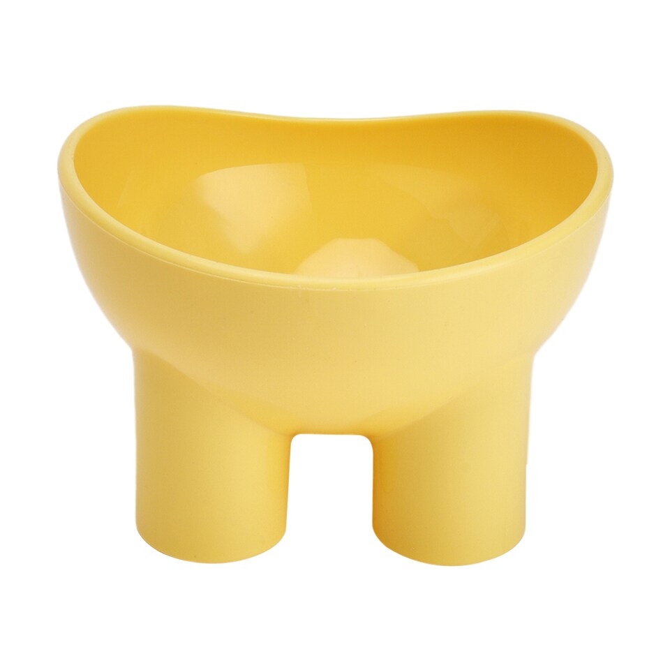 image 1 of Living and Home Pet Feeder Bowl with Non-Slip Base | Yellow
