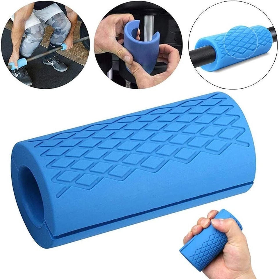 image 1 of Silicone Fat Grip Barbell Dumbbell Grips