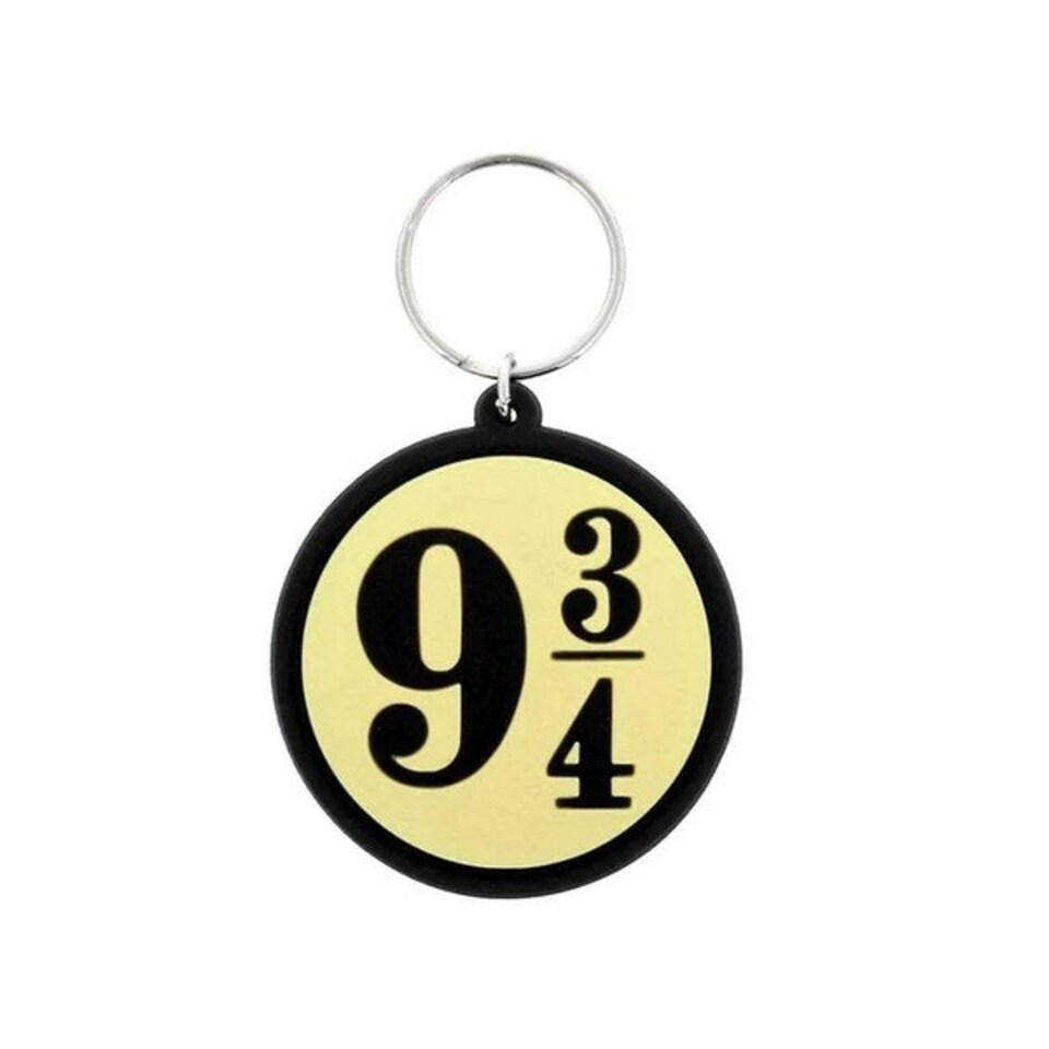 Harry Potter Nine And Three Quarters Keyring - Cream/Black - One Size