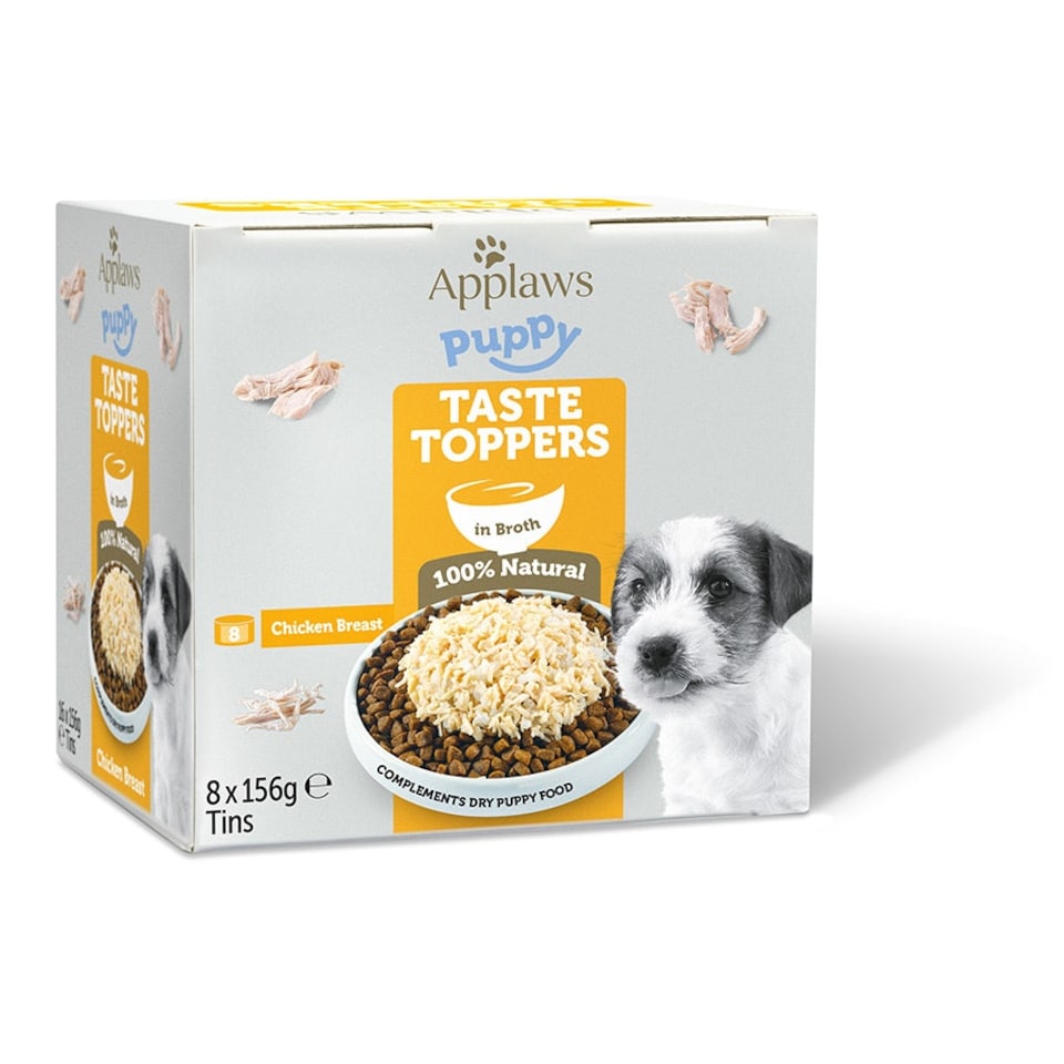 image 1 of Applaws Dog Tin Puppy Chicken Breast in Broth (8x156g) - Pack of 4