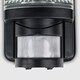 image 2 of ValueLights Griffin Outdoor IP44 Rated PIR Motion Sensor Bulkhead Wall Light & Warm White LED Bulb Black
