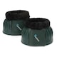 image 4 of Shires Arma Black Fleece Over Reach Boots Black | Colour: Black/Cherry
Size: Pony