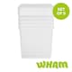 image 1 of Wham Clip 5x 37L Square Plastic Storage Boxes with Clip Lock Lids. Ideal for Home, Office, Toys & More - Clear/Clear | Clear | 5