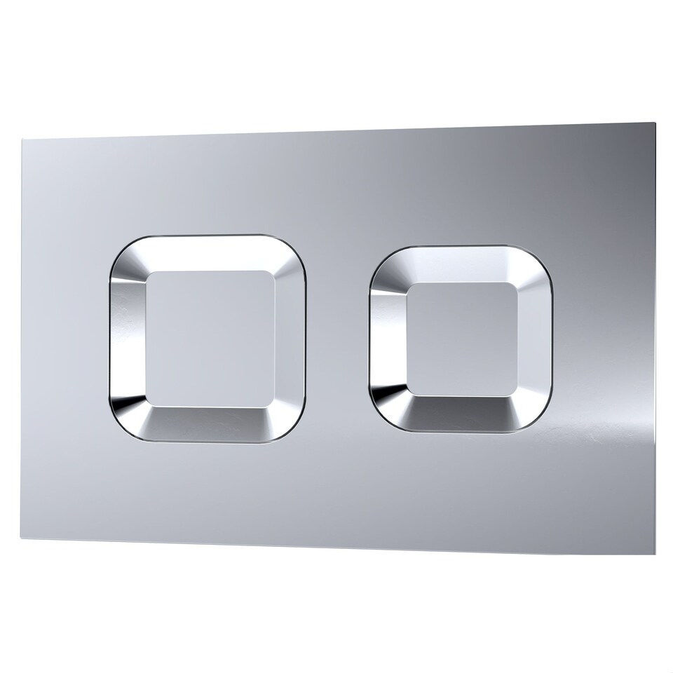 image 1 of Balterley Square Dual Flush Push Button