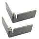image 1 of 2pk Right Self Aligning Ball Steel Butt Hinge Weld-On Heavy Duty 50x250mm Silver