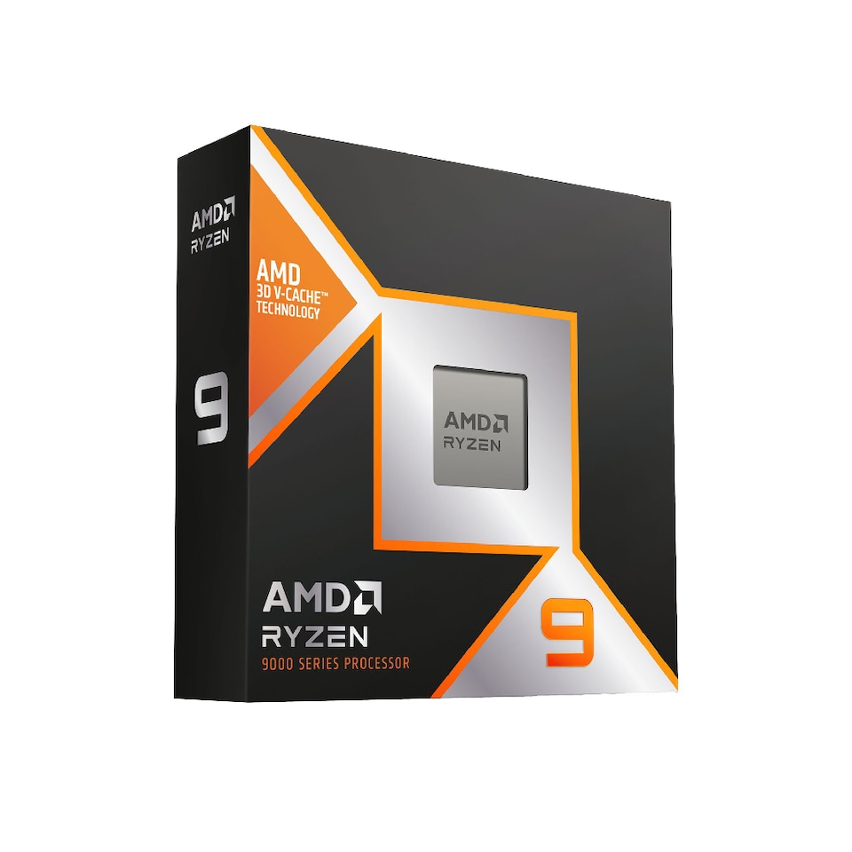 image 1 of AMD Ryzen 9 9900X3D Socket AM5 12 Core Zen 5 Radeon Graphics Processor - Black