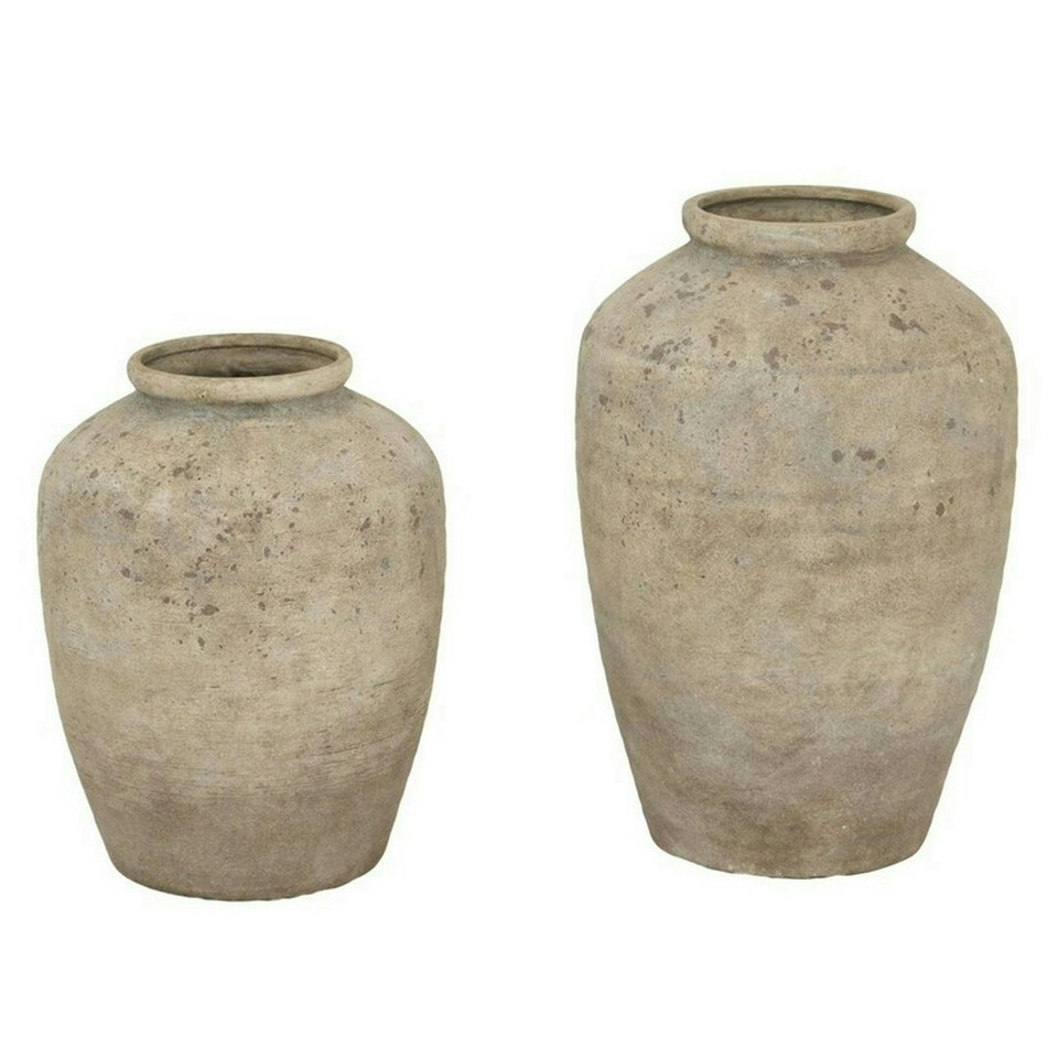 image 1 of Deruta Large Mottled Vase - Ceramic - L33 x W33 x H50 cm - Grey Grey