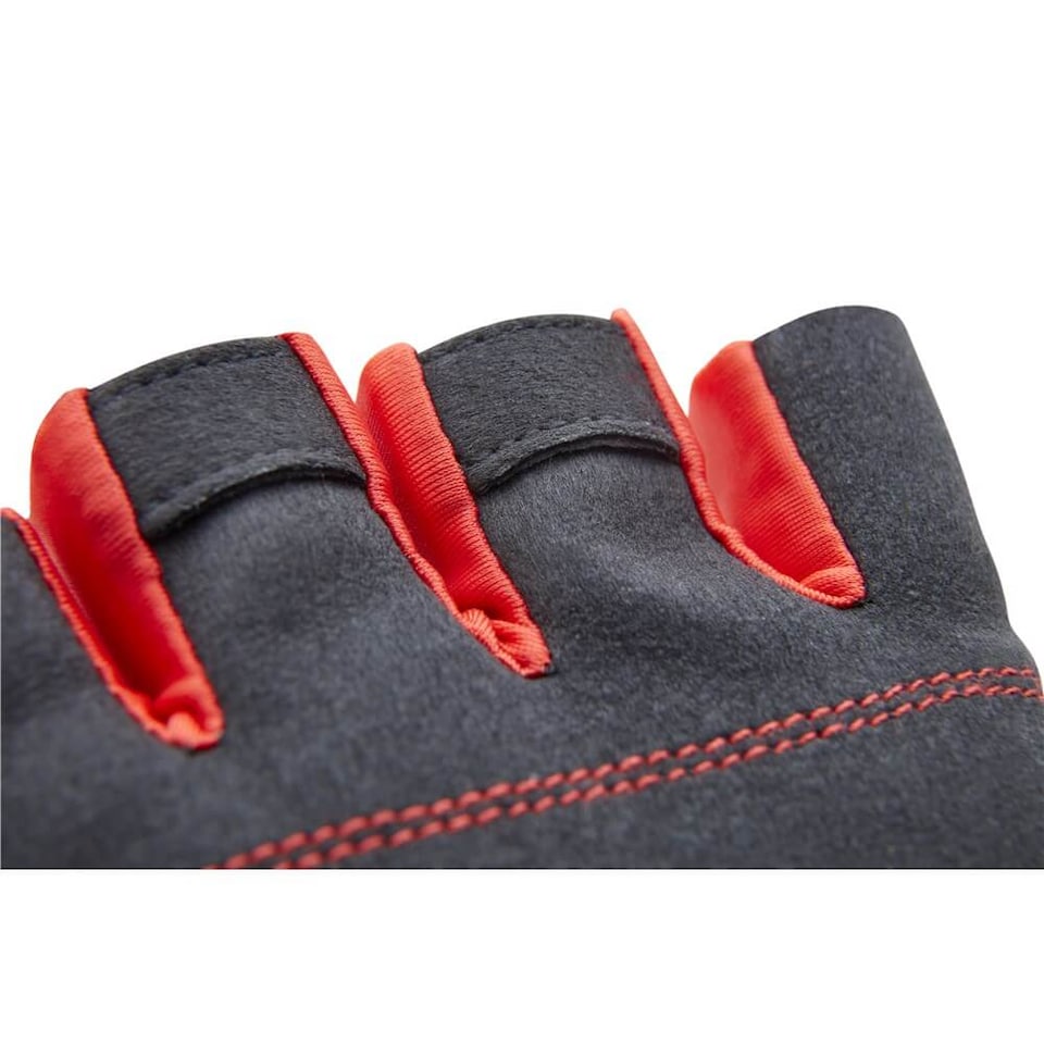 image 1 of Reebok Weight Lifting Gloves — Lycra with Amara Suede Palm, Small, Black | Black | Black | S