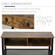 image 3 of HOMCOM Media Stand for TVs Up to 45" TV w/ 3 Shelves Cable Holes Metal Frame