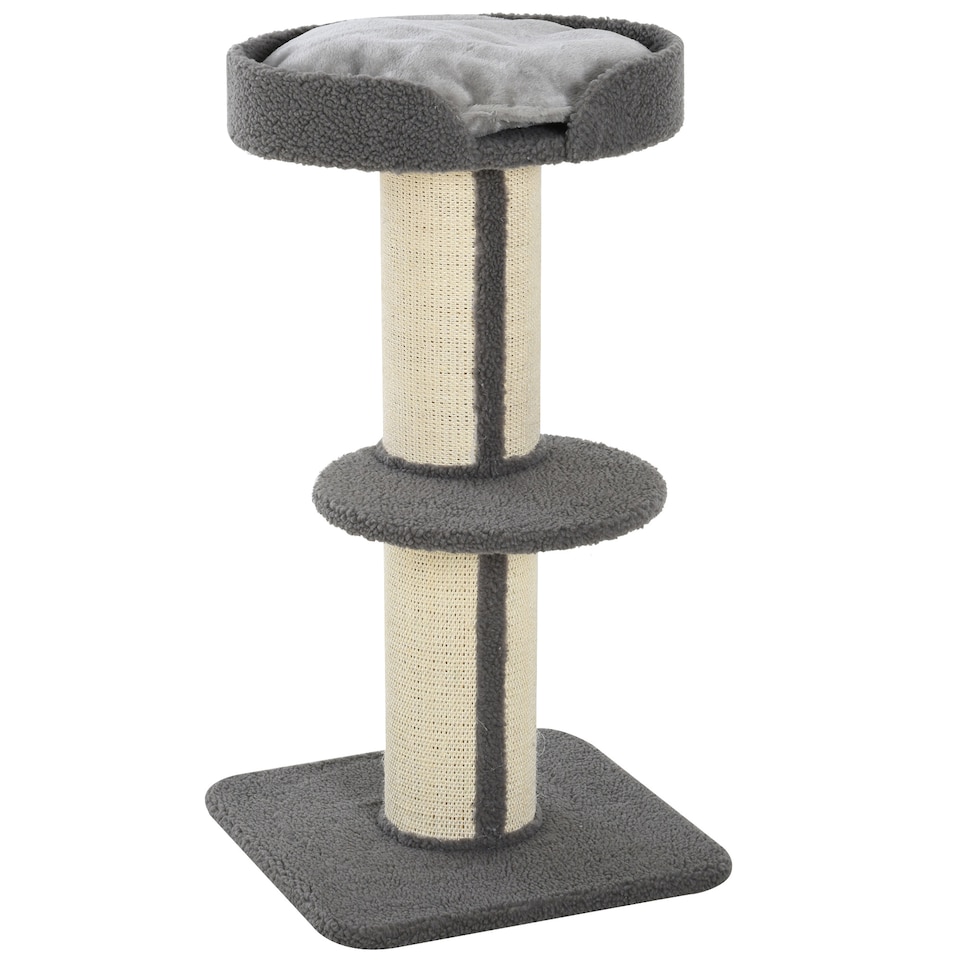 image 1 of PawHut 91cm Scratching Posts Cat Tree Activity Centre for Indoor Cats