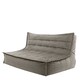 image 1 of icon Kota Velvet XL Bean Bag Sofa Grey Bean Bag Chair Grey | Grey