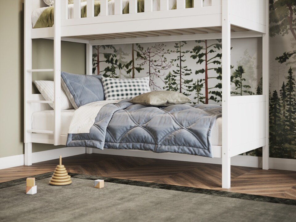 image 1 of Flair Bea Wooden Bunk Bed White