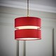 image 2 of ValueLights Sophia Small Red 2 Tier Ceiling Light Shade Red