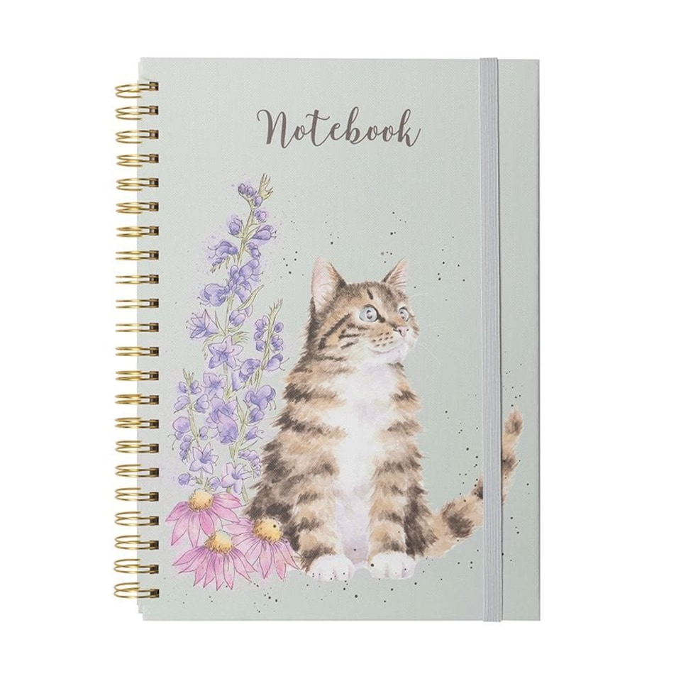 Wrendale Designs A4 Cat and Floral Notebook
