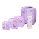 image 1 of Tiny To Tots Unicorn Lunch Bag, 3 Pack Nested Boxes & Flip Top Straw Sipper 500ml