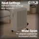 image 4 of 2500W 11 Fin Portable Oil Filled Radiator Electric Heater