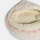image 3 of OHS Fluffy Dome Pet Dog Cat Cave Nest Plush Bed, 45x45cm Pink | Blush Pink | S