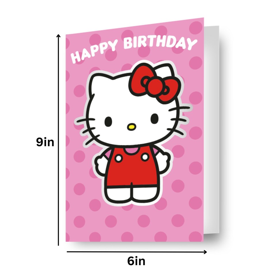 image 1 of Hello Kitty Sticker Birthday Card
