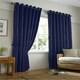 image 4 of Tivoli Fully Lined Eyelet Curtains - Navy - 229x229cm