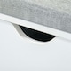 image 8 of HOMCOM Shoe Storage Cabinet Bench w/ Cushion Adjustable Shelves White White