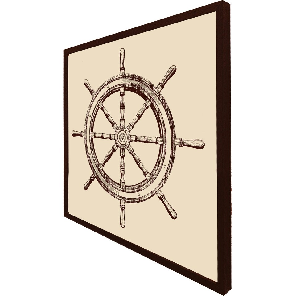 image 1 of Ship wheel (Picutre Frame) Grey | S