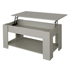 Grey High Gloss Lift Top Storage Coffee Table Grey