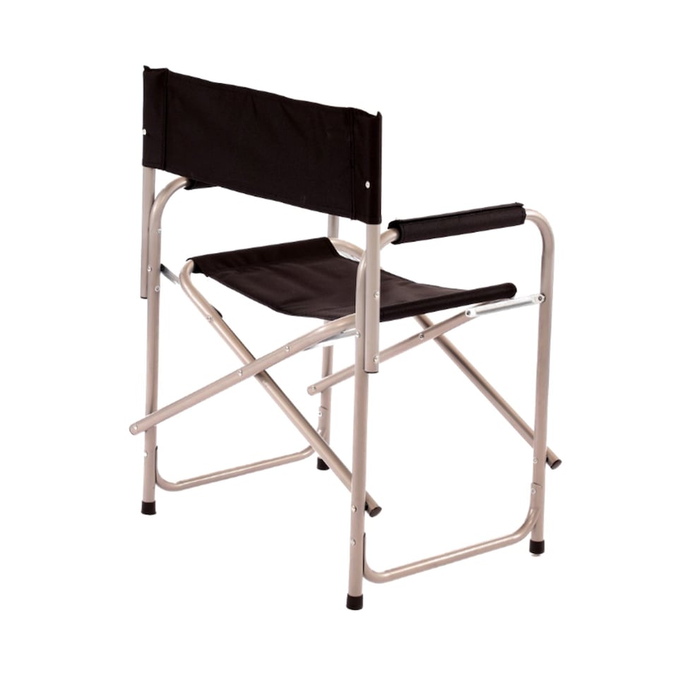 image 1 of Black Lightweight Folding Portable Outdoor Garden Camping Directors Chair Seat