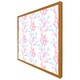image 4 of Pink & blue flower design (Picture Frame) Black | L