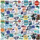 image 1 of Shark Week Deluxe Stickers (Pack of 100) - Multicoloured - One Size