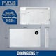 image 7 of Purus 1200W Smart Wifi Eco Heater Electric Panel Radiator Wall Mounted White