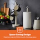 image 2 of GEEPAS Retrovive Mug Tree And Towel Pole Set Cream