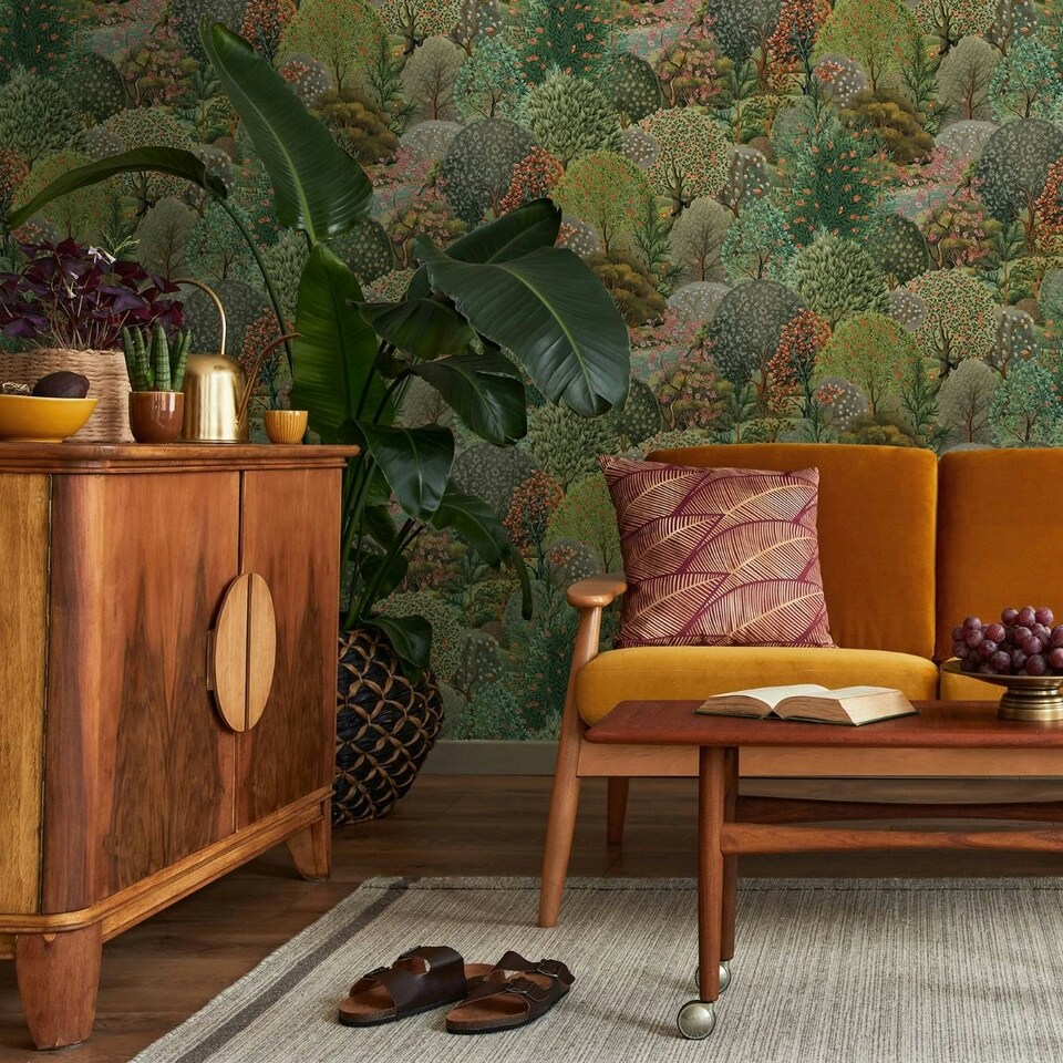 image 1 of Holden Décor Tree Tapestry Wallpaper - Green - 10.05m x 53cm Green