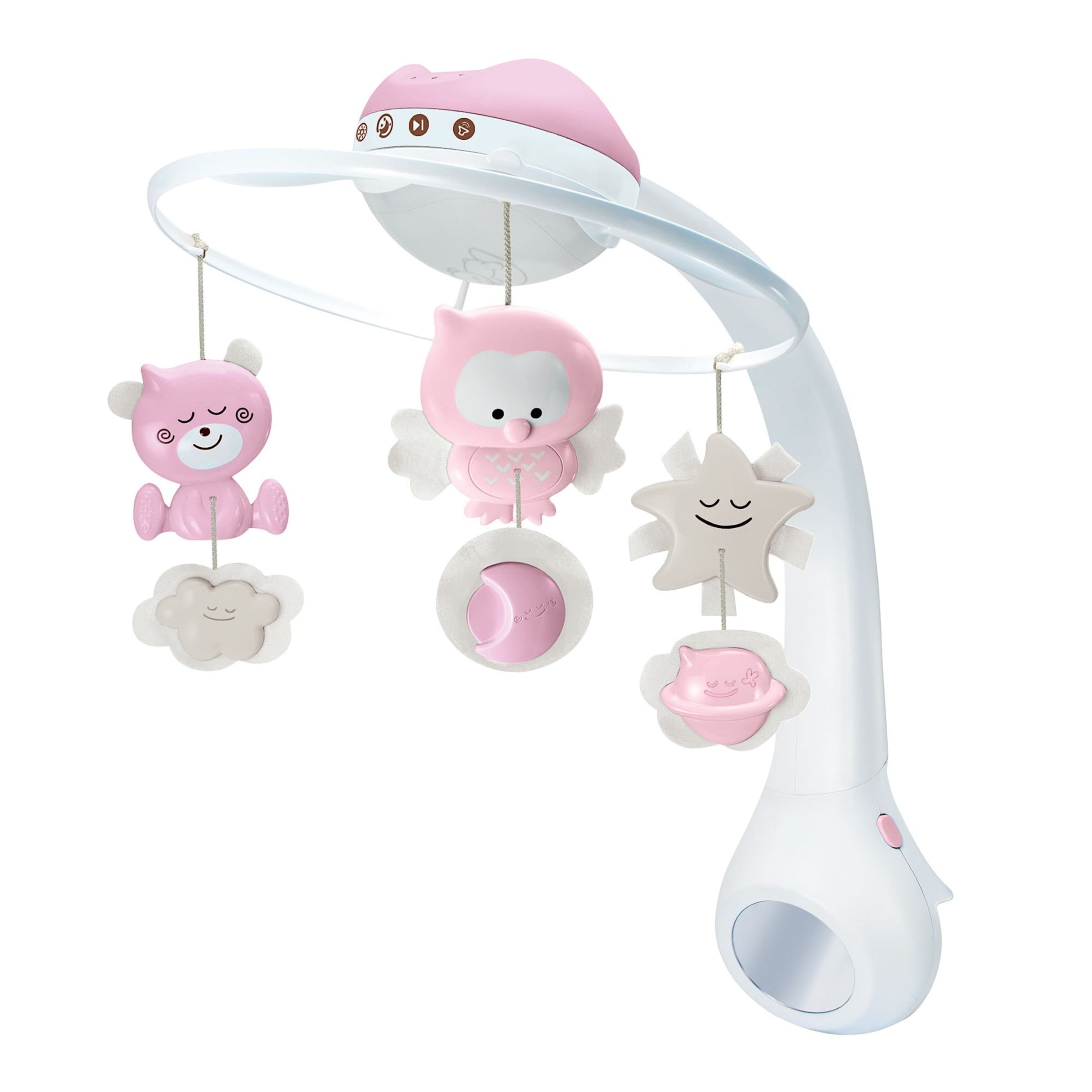 Infantino 3-In-1 Projector Musical Mobile Pink