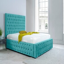 Orella Plush Superking Bed Frame - Teal