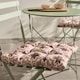 image 1 of OHS 2 x Tiles Garden Chair Cushions Outdoor Seat Pads | Multi | Natural