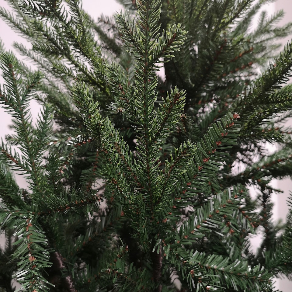 image 1 of 8ft 240cm Green Glenshee Spruce Artificial Christmas Tree PE and PVC Mix Natural Look