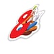 image 2 of Disney 8 Goofy Candle - Red/White - One Size