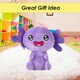 image 8 of Axolotl Soft Toy Cute Plushie Huggable Cuddly Stuffed Toy 18cm Purple