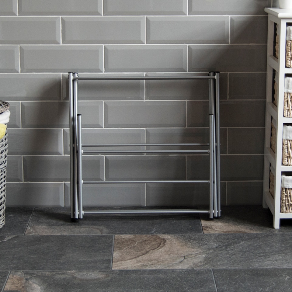 image 1 of Home Vida 3 Tier Metal Clothes Airer Freestanding Drying Rack