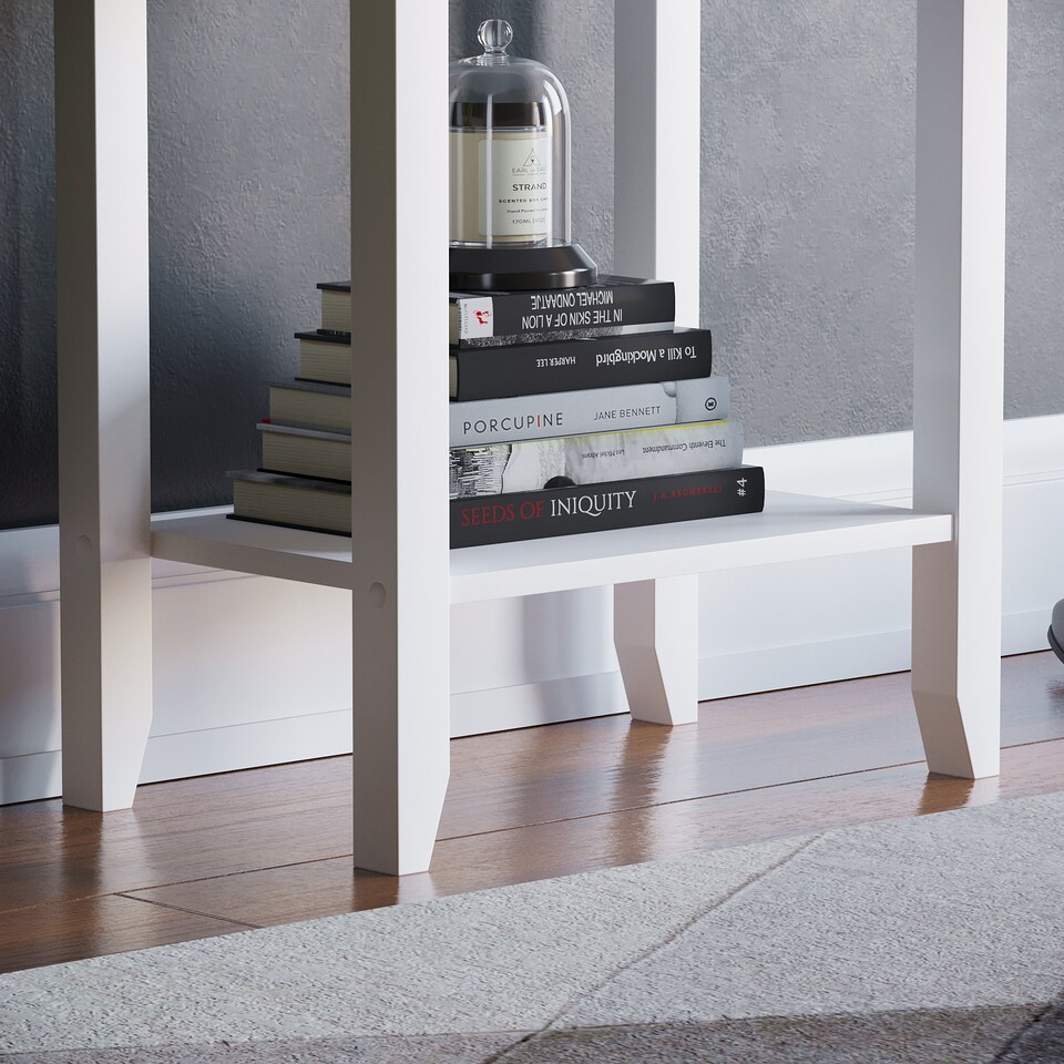 image 1 of Vida Designs Windsor 1 Drawer Console Table With Shelf, White