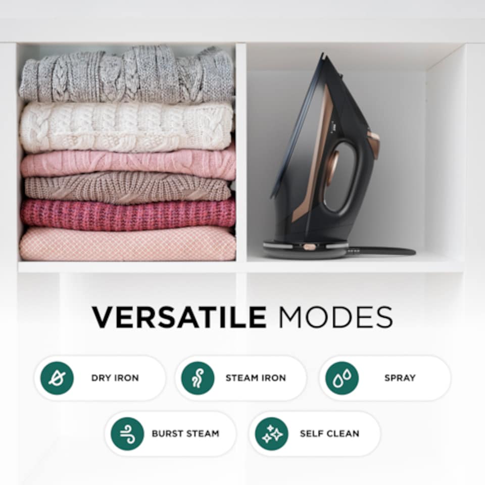 image 1 of DMD Cordless Steam Iron with Ceramic Soleplate 2800W