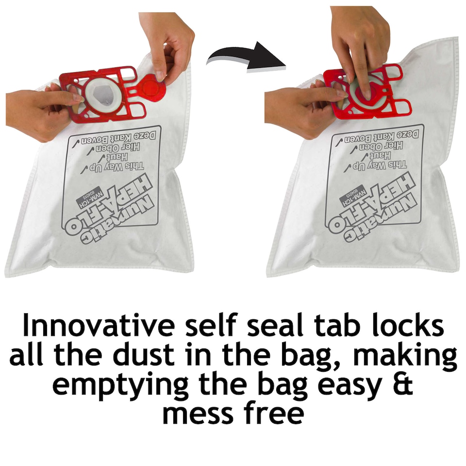 image 1 of Numatic Dust Bags Henry Vacuum Cleaner NVM-1CH 907075 Pack of 10