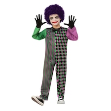 Bristol Novelty Childrens/Kids Clown Boy Costume - Purple/Green - S S